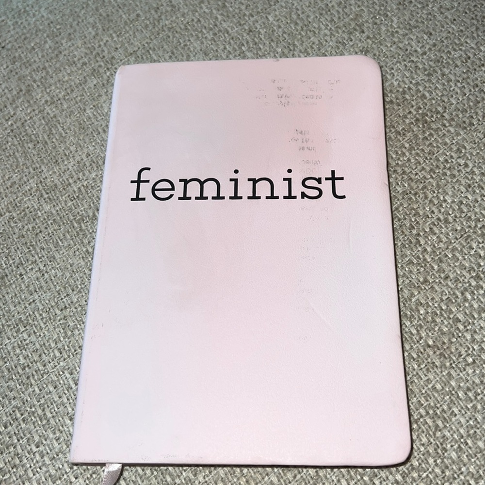 Lined journal pink “Feminist” writing diary notebook